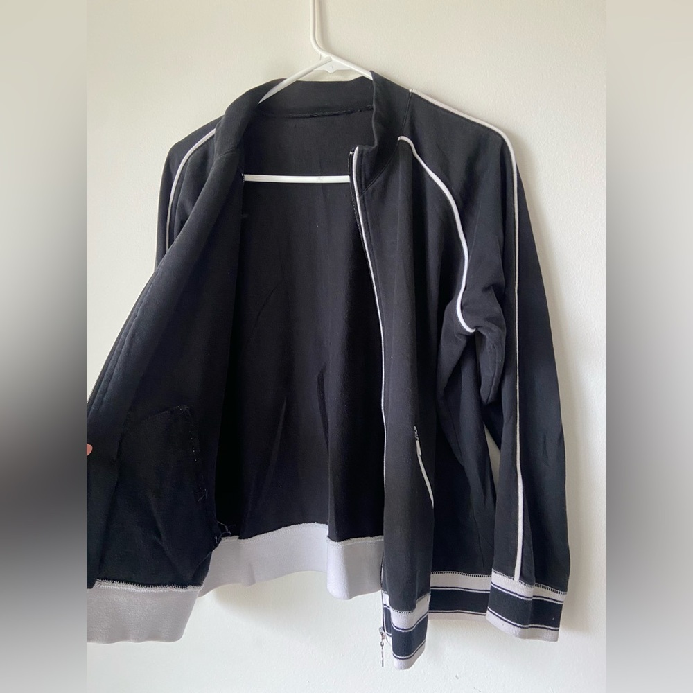 Varsity Long Sleeve athletic zipper top